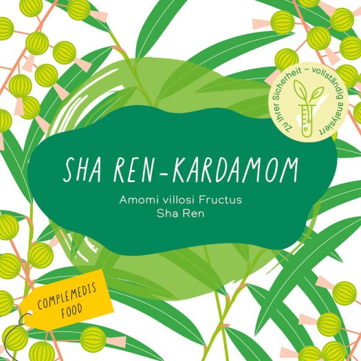Sha Ren Kardamom Etikett