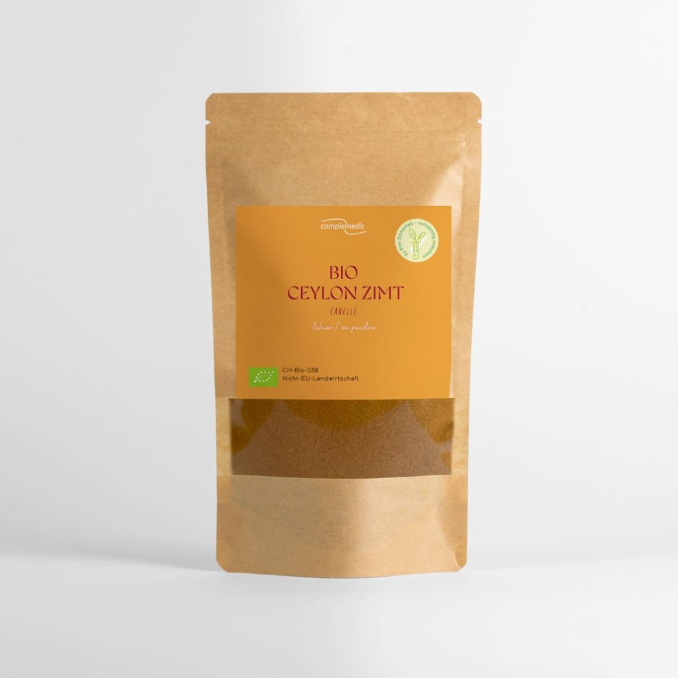 Bio ceylon zimt pulver verpackung